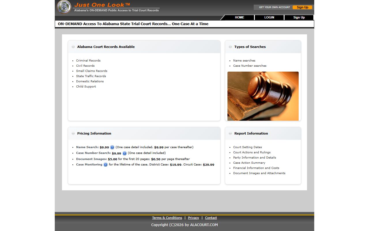 Pickens County arrest records Alacourt court charge lookup